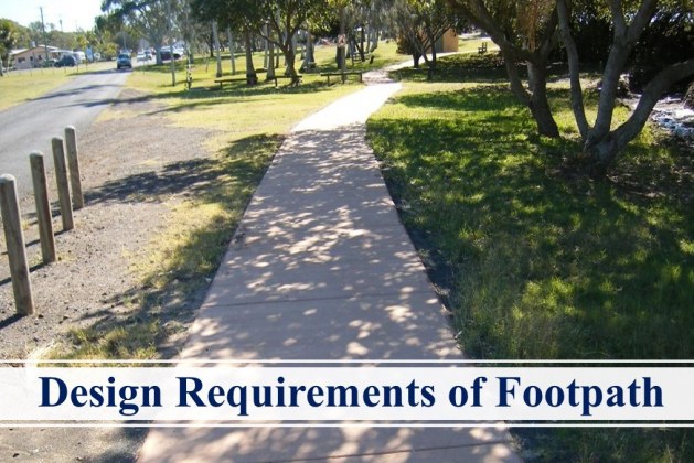 Design Requirements of Footpath