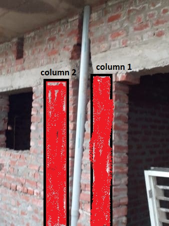 make new two column and cut beam