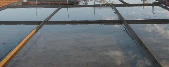 Curing of Concrete Roof Slab by Ponding