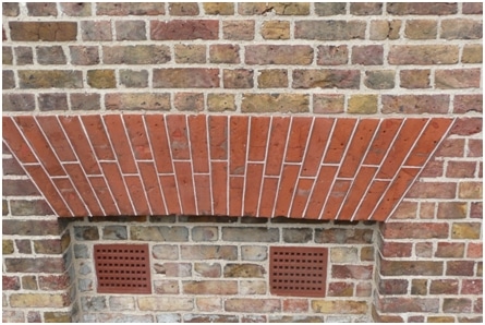 Flat Arches constructed using Brick Mansonry