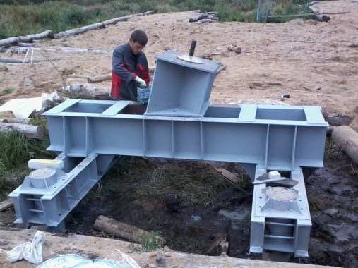 Placing of Grillage Foundation