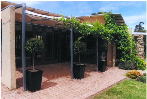 Various Shading Devices including Plantings, Deciduous Vines, Shade Cloth and Screens can be used to Provide Seasonal Shading