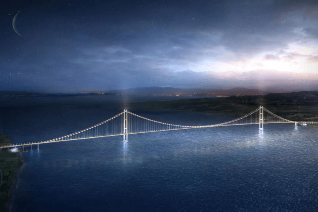 1915 Çanakkale Bridge: World’s Longest Suspension Bridge