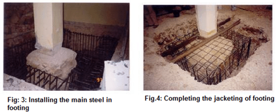 Strengthening of footing by jacketing