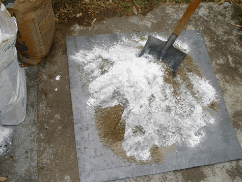 Mixing of Lime Concrete